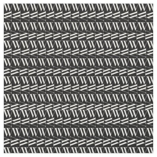 Anfangsbuchstaben W Stoff (Nahaufnahme)