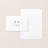 Anfangsbuchstabenname des Monogramms Folienkarte (Anzeige)