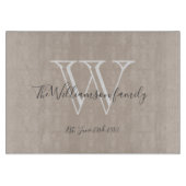 Anfangsdatum Cool Chic Schneidebrett (Vorderseite)