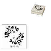 Anfangsdatum der Diamond Floral Wedding Wildblumen Gummistempel (Stempel)