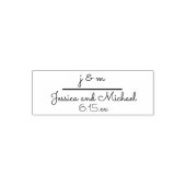Anfangsdatum der Wedding Monogram Names Permastempel (Design)