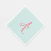 Anfangsdosis Personalisiert Serviette (Ecke)