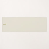 Anfangseinfaches, grünes Monogramm Yogamatte (Vorderseite (Horizontal))