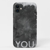 Anfangsfall mit Metallbeschaffenheit Case-Mate iPhone Hülle (Rückseite)