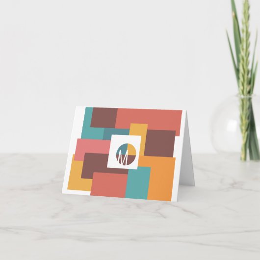 Anfangsfarbblock Dankeskarte (Vorderseite)