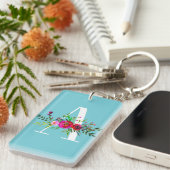 Anfangsfarbe für Monogramm mit blendender Schriftr Schlüsselanhänger (Vorderseite rechts)