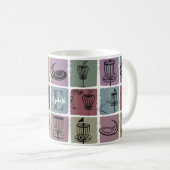 Anfangsindividuelles Disc-Golf-Geschenk Retro-Spor Kaffeetasse (VorderseiteRechts)