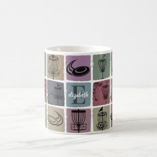 Anfangsindividuelles Disc-Golf-Geschenk Retro-Spor Kaffeetasse