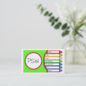 Anfangskasten Zeichenstifte Visitenkarte (Stehend Vorderseite)