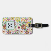 Anfangskennzeichen des Musters des Musters des Mus Gepäckanhänger (Vorderseite horizontal)