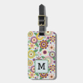 Anfangskennzeichen des Musters des Musters des Mus Gepäckanhänger (Vorderseite vertikal)