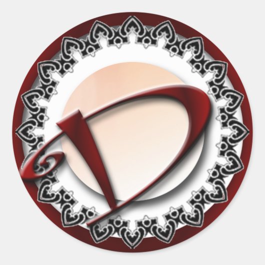 Anfangskleber Runder Aufkleber (Vorderseite)