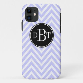 Anfangslilafarben Lila Weiß Chevron Muster Case-Mate iPhone Hülle