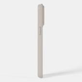 Anfangsmodernes einfaches Monogramm Beige iPhone Hülle (Rechte Seite)