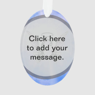 Anfangsmonogramm C mit Engels-Flügeln, Halo-Wolke Ornament