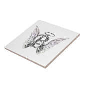Anfangsmonogramm des Buchstabe-B mit Fliese (Seite)