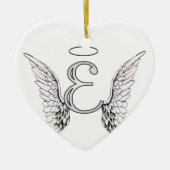 Anfangsmonogramm des Buchstabe-E mit Keramikornament (Vorne)