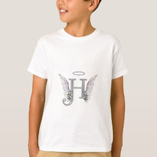 Anfangsmonogramm des Buchstabe-H mit T-Shirt