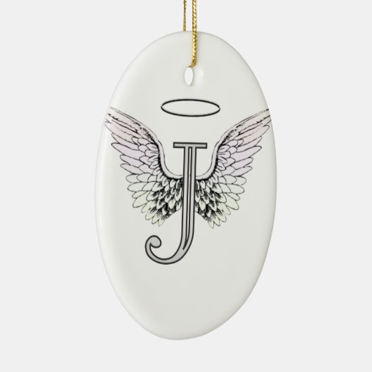 Anfangsmonogramm des Buchstabe-J mit Keramik Ornament (Rechts)