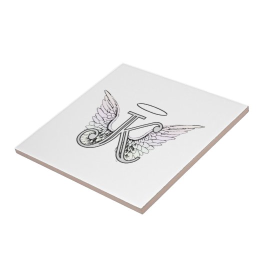 Anfangsmonogramm des Buchstabe-K mit Fliese (Seite)