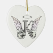 Anfangsmonogramm des Buchstabe-K mit Keramik Ornament (Rechts)