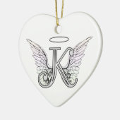 Anfangsmonogramm des Buchstabe-K mit Keramik Ornament (Links)