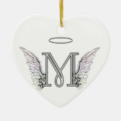 Anfangsmonogramm des Buchstabe-M mit Keramik Ornament (Vorne)