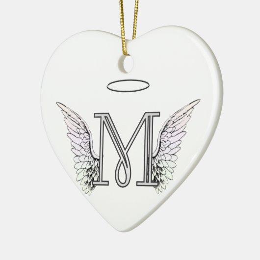 Anfangsmonogramm des Buchstabe-M mit Keramik Ornament (Links)