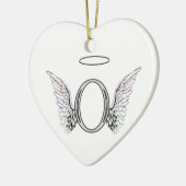 Anfangsmonogramm des Buchstabe-O mit Keramik Ornament (Links)