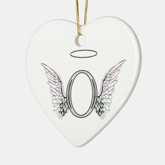 Anfangsmonogramm des Buchstabe-O mit Keramik Ornament (Links)