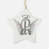 Anfangsmonogramm des Buchstabe-P mit Keramikornament (Rechts)