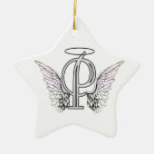 Anfangsmonogramm des Buchstabe-P mit Keramikornament (Vorne)