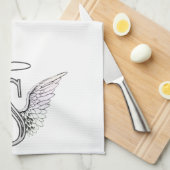 Anfangsmonogramm des Buchstabe-S mit Küchentuch (Viertel Falte)