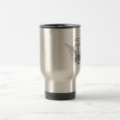 Anfangsmonogramm des Buchstabe-T mit Reisebecher (Mittel)