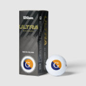 Anfangsmonogramm für das blaue 2-Tone-Diag Golfball (Verpackungen)