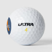 Anfangsmonogramm für Personalisierte blaue und ora Golfball (Logo)