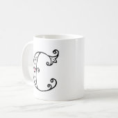 Anfangsmonogramm-Tasse - C Kaffeetasse (Vorderseite Links)