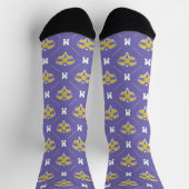 Anfangsmuster für Pickleball Monogram Socken (Oben)