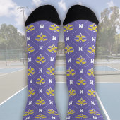 Anfangsmuster für Pickleball Monogram Socken