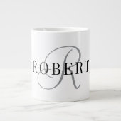 Anfangsname der klassischen Monogrammkarte Jumbo-Tasse (Vorderseite)