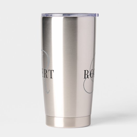 Anfangsname der klassischen Monogrammkarte Thermobecher (Links)