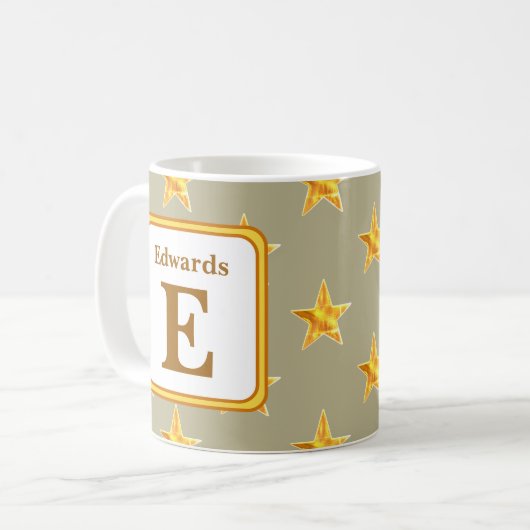 Anfangsname der Monogram Yellow Gold-Familie Kaffeetasse (Vorderseite Links)