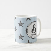 Anfangsname der Star Monogram-Familie Kaffeetasse (VorderseiteRechts)