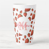 Anfangsname der Strawberry Monogram Milchtasse (Vorderseite)