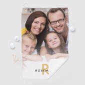 Anfangsname des Foto Overlay Monogram Golfhandtuch (Insitu)