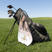 Anfangsname des Foto Overlay Monogram Golfhandtuch (Gras)