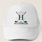 Anfangsname des Golf Players Monogram Truckerkappe (Vorderseite)