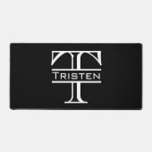 Anfangsname des klassischen Monogramms Schreibtischunterlage (Vorderseite)