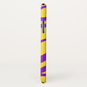 Anfangsname des lila Tiger-Streifen Case-Mate iPhone Hülle (Hinten/Rechts)