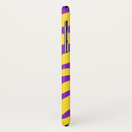 Anfangsname des lila Tiger-Streifen Case-Mate iPhone Hülle (Hinten/Links)